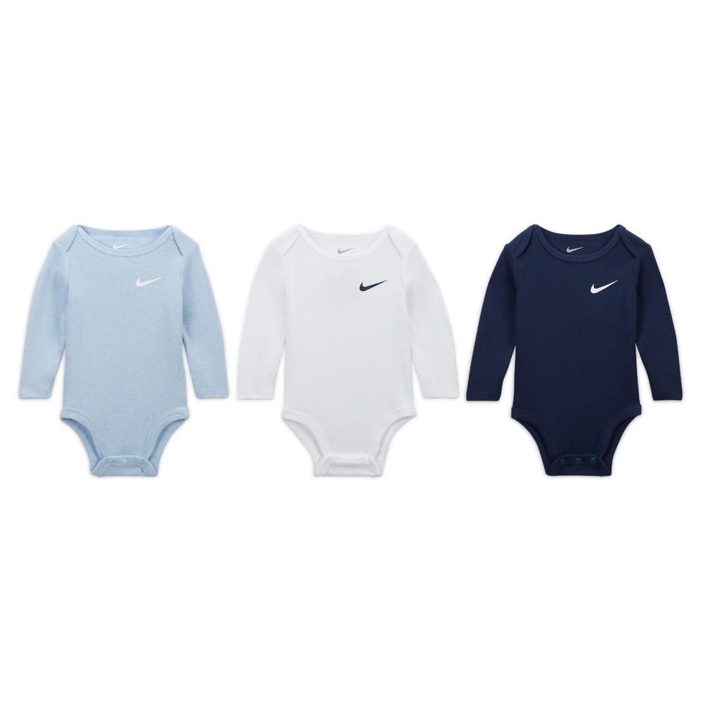 Essentials 3-pack Long Sleeve Bodysuits Baby Bodysuit Pack In Multi- Newborn